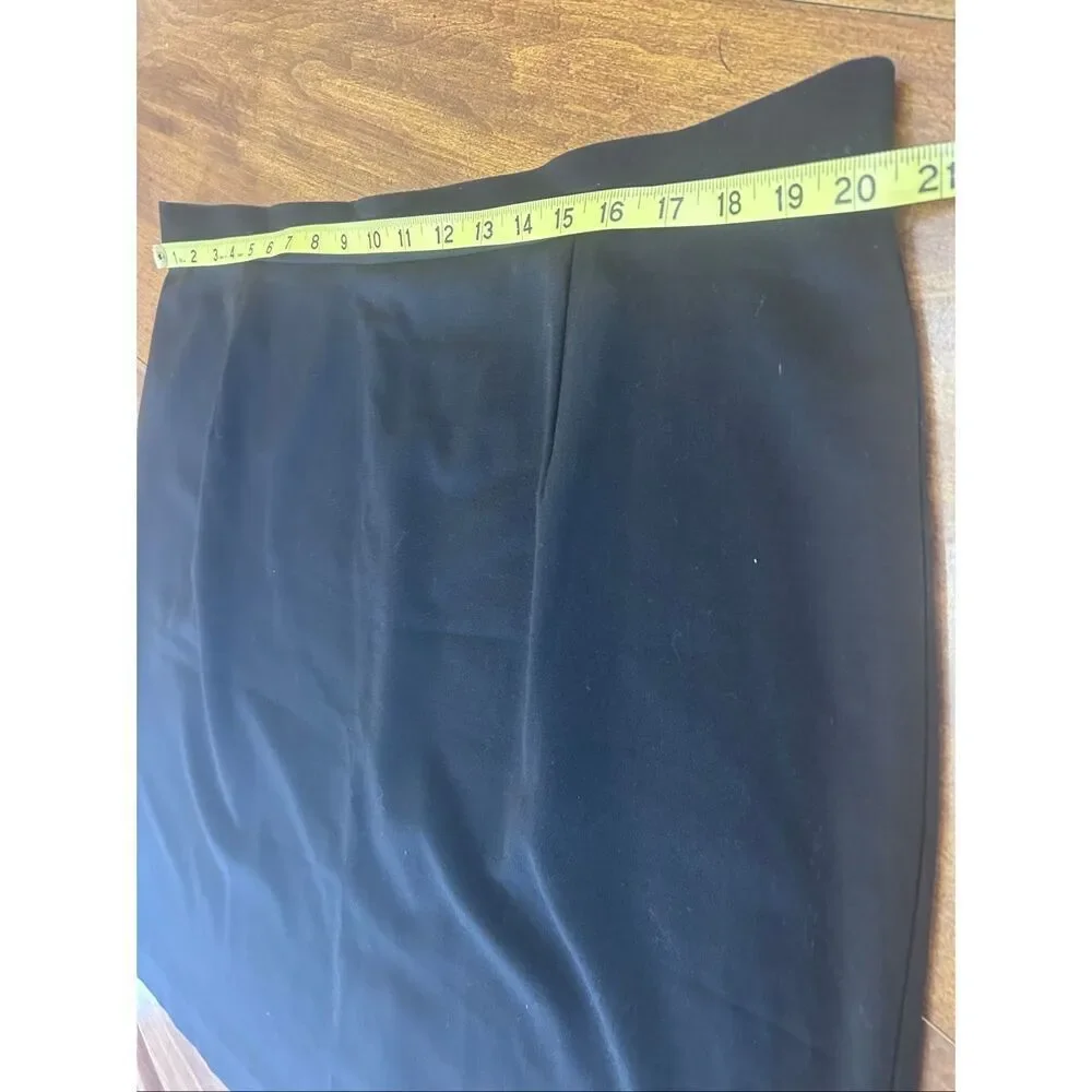 Sag Harbor Stretch Woman Black Pencil Skirt 18W Plus Size Career Work Style